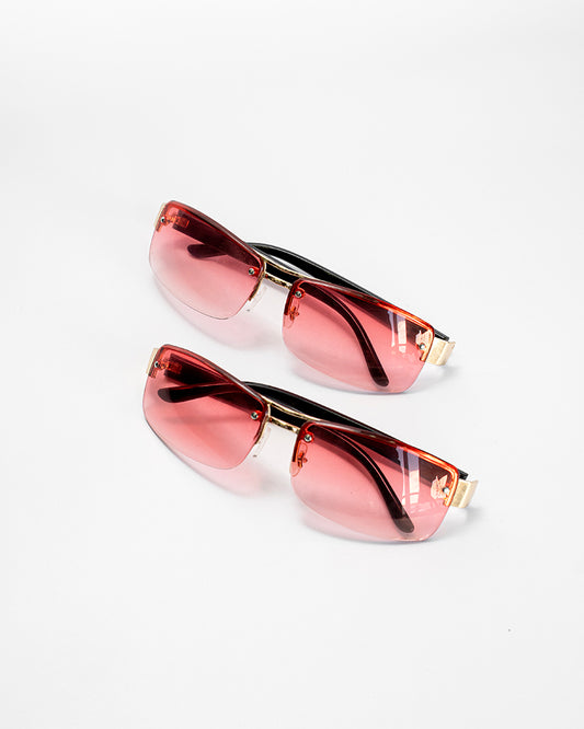 GLASSES ROSE RECTAGULARES