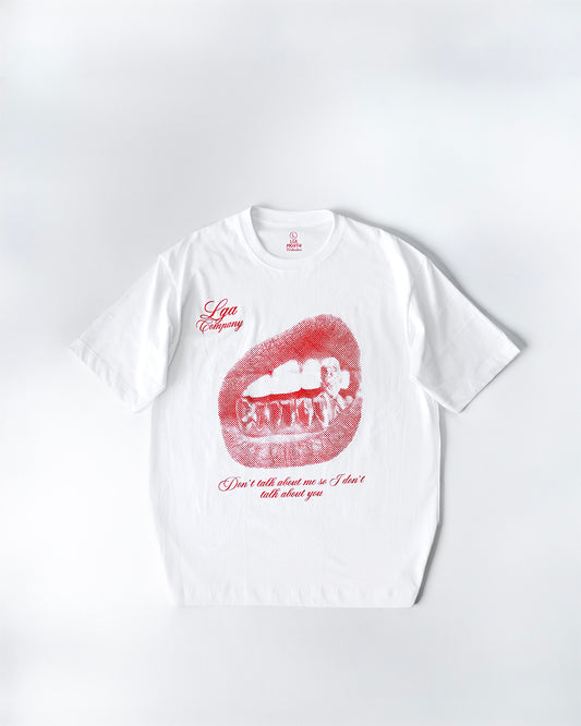 TSHIRT MOUTH RED